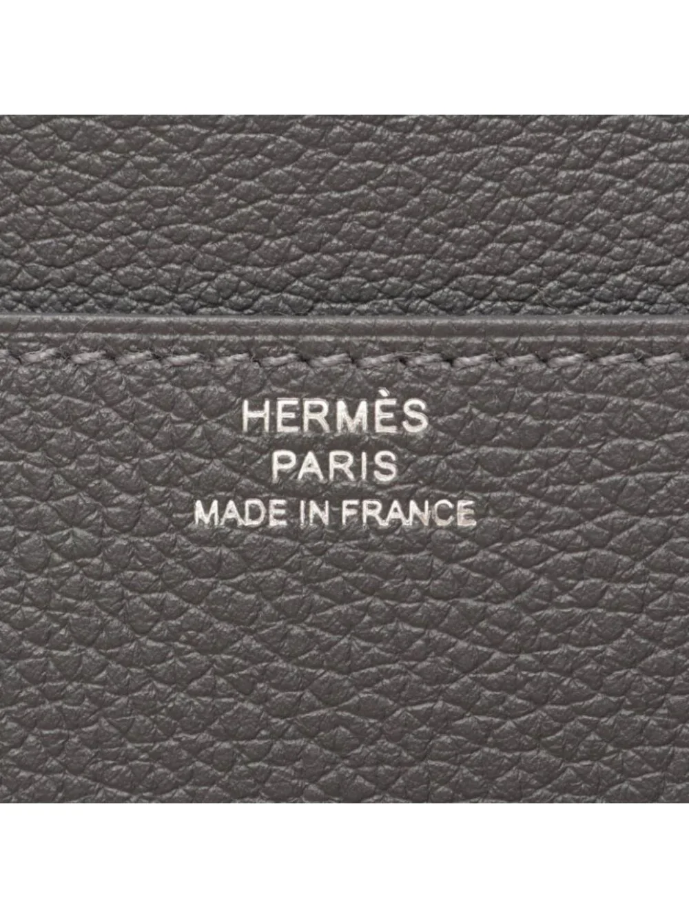Hermes Bifold Wallet M S Toutenmain Gris Meyer Leather